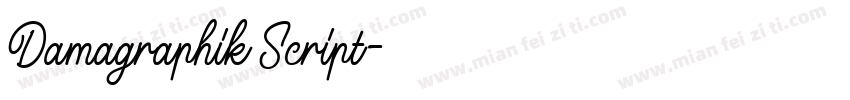 Damagraphik Script字体转换